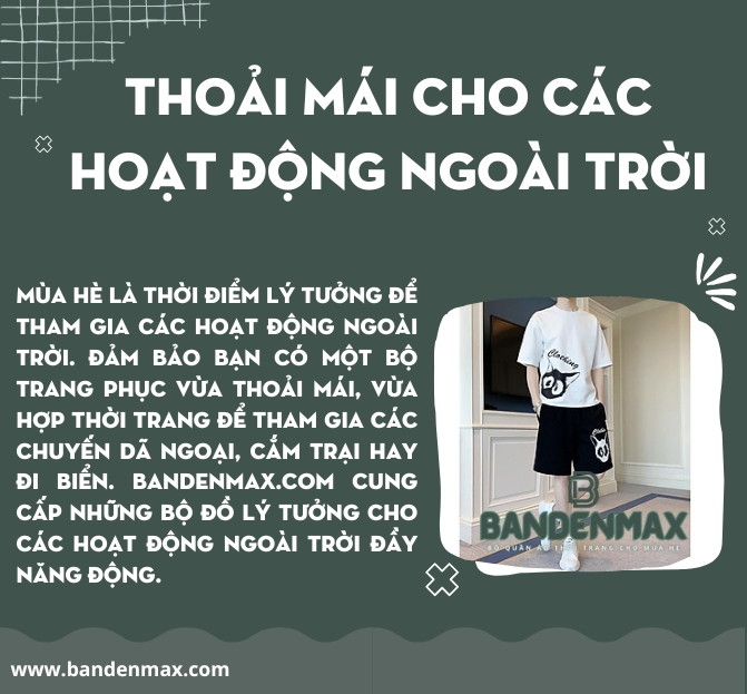 Phong Cách Dạo Phố BỘ QUẦN ÁO THỜI TRANG CHO MÙA HÈ BANDENMAX